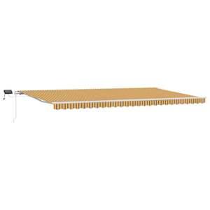 Retraktilna tenda večbarvno 600 × 300 cm Tkanina in jeklo - slika 2