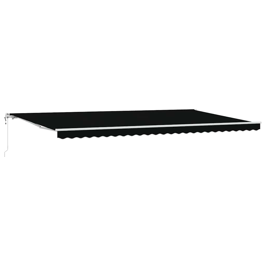 Sisäänvedettävä markiisi Musta 600 × 300 cm Musta