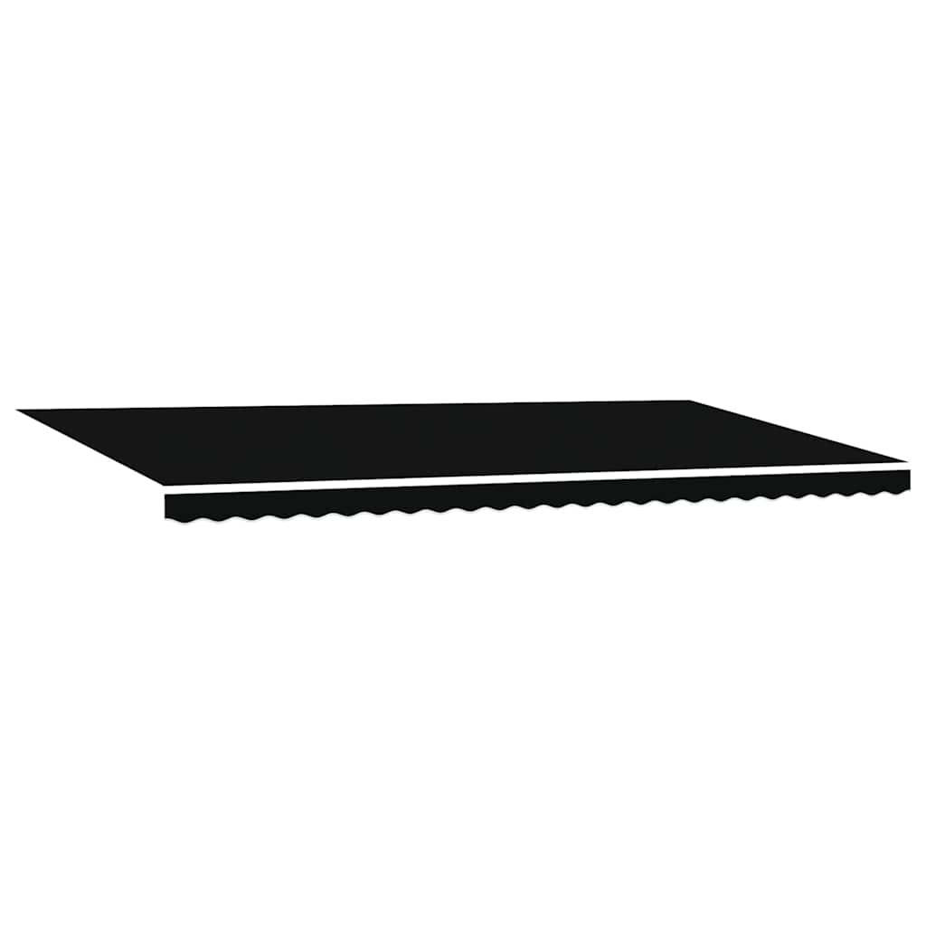 Manuaalinen sisäänvedettävä markiisi LED-valolla Musta 600×300 cm