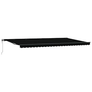 Budsorovatelné zastřešení Černá 600 × 300 cm Látka a hliník - obrázek 2