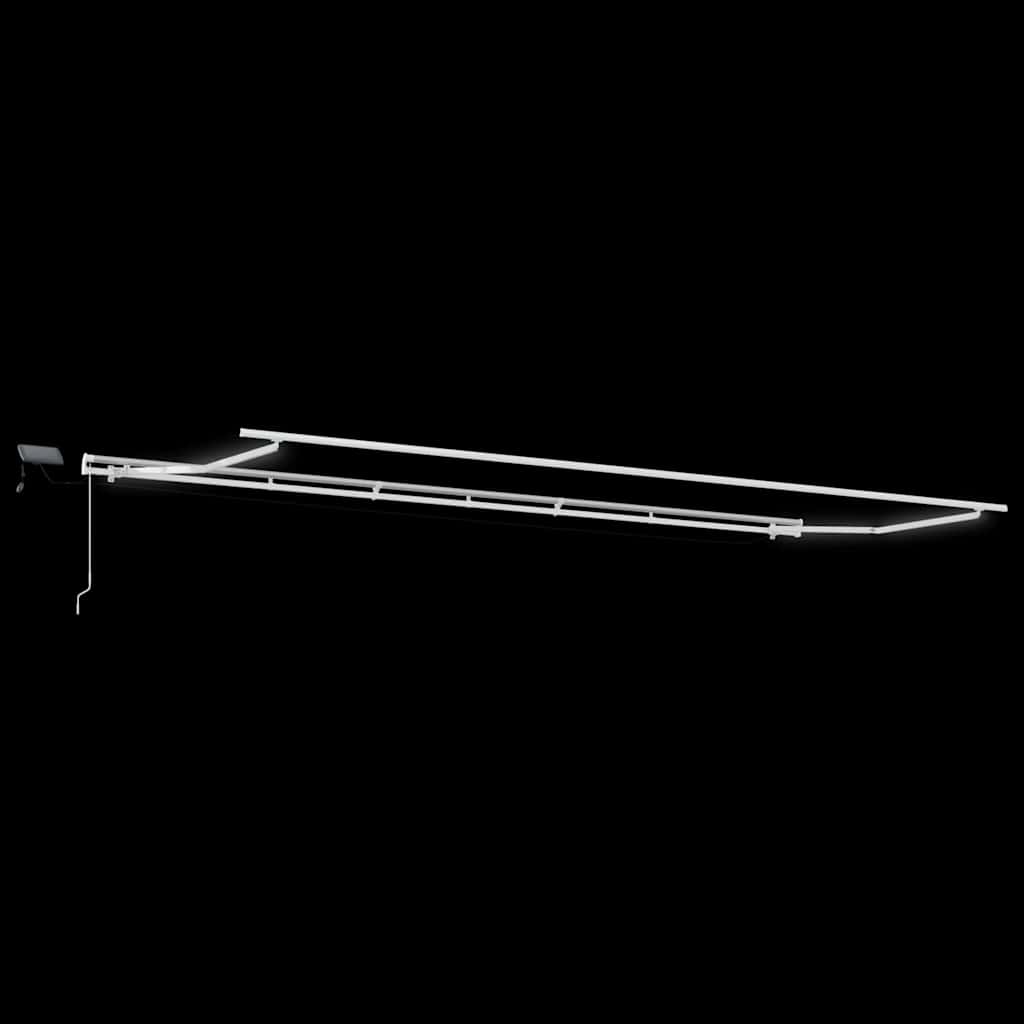 Inklapbaar Zonnescherm Beige 600 × 300 cm Stof en Staal image 7