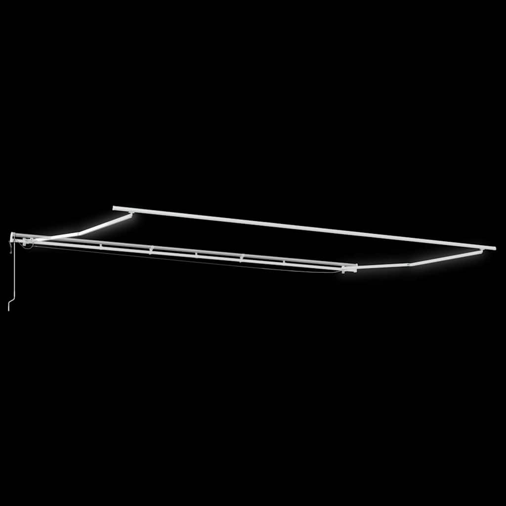 Inklapbaar Zonnescherm Beige 600 × 300 cm Polyester en Metaal image 6