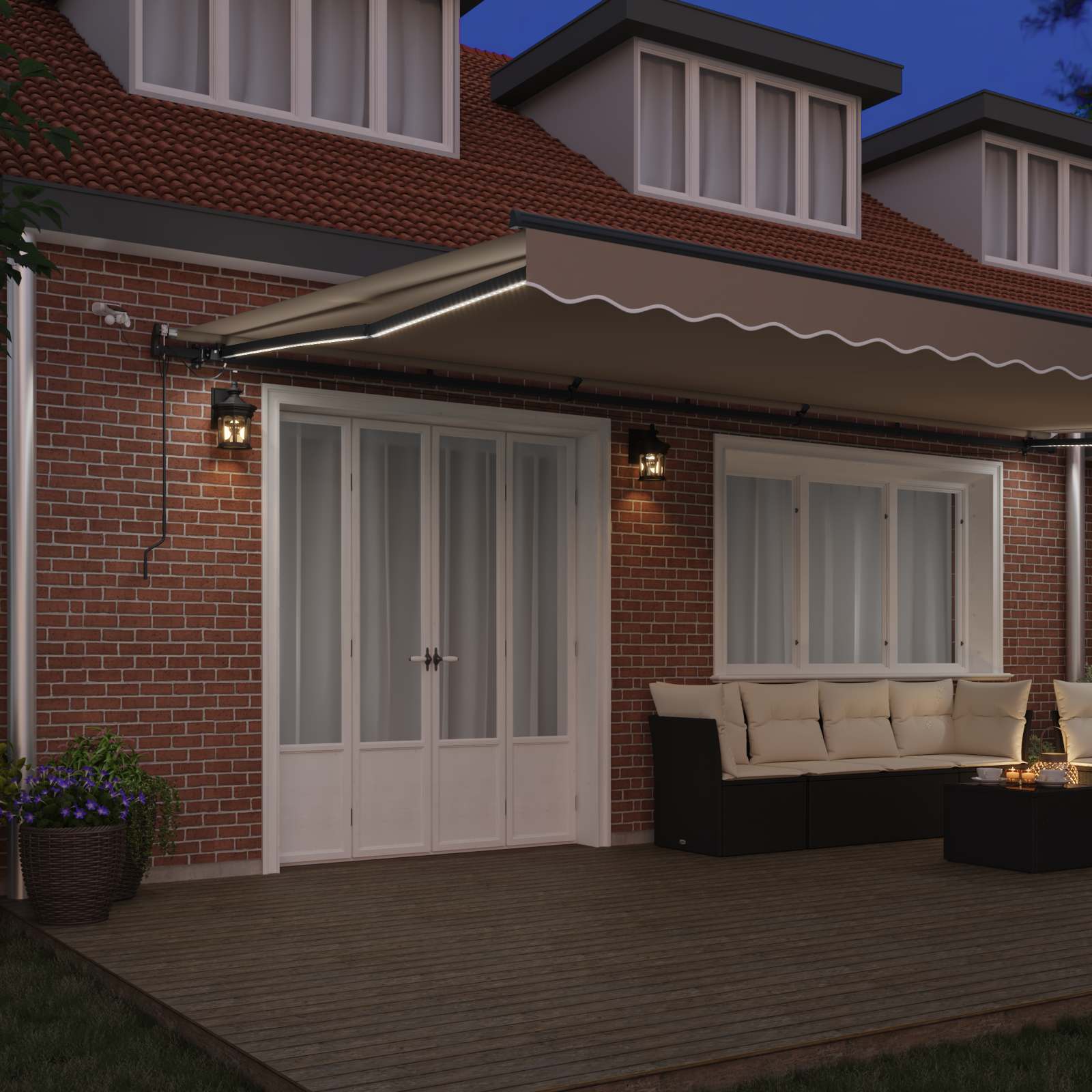 Luifeldoek met Beige 600 × 300 cm Polyester image 3