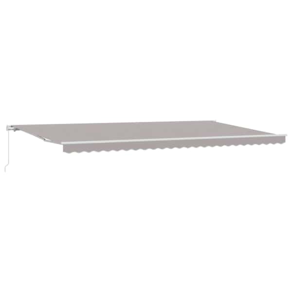 vidaXL Kokkuvolditav varikatus Helehall 600 &times; 300 cm