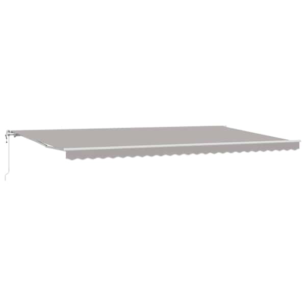 vidaXL Kokkuvolditav varikatus Helehall 600 &times; 300 cm