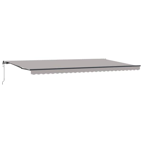 vidaXL Kokkuvolditav varikatus Helehall 600 &times; 300 cm