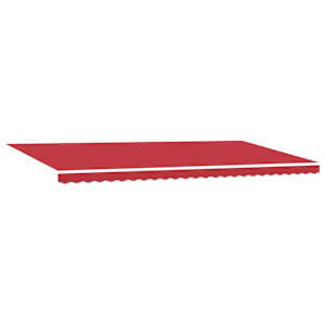 Budsorovatelné zastřešení Červená 600 × 300 cm Polyester a ocel - obrázek 2