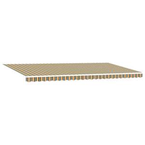 Stahovací markýza Zelená a žlutá 600 × 300 cm Polyester - obrázek 5