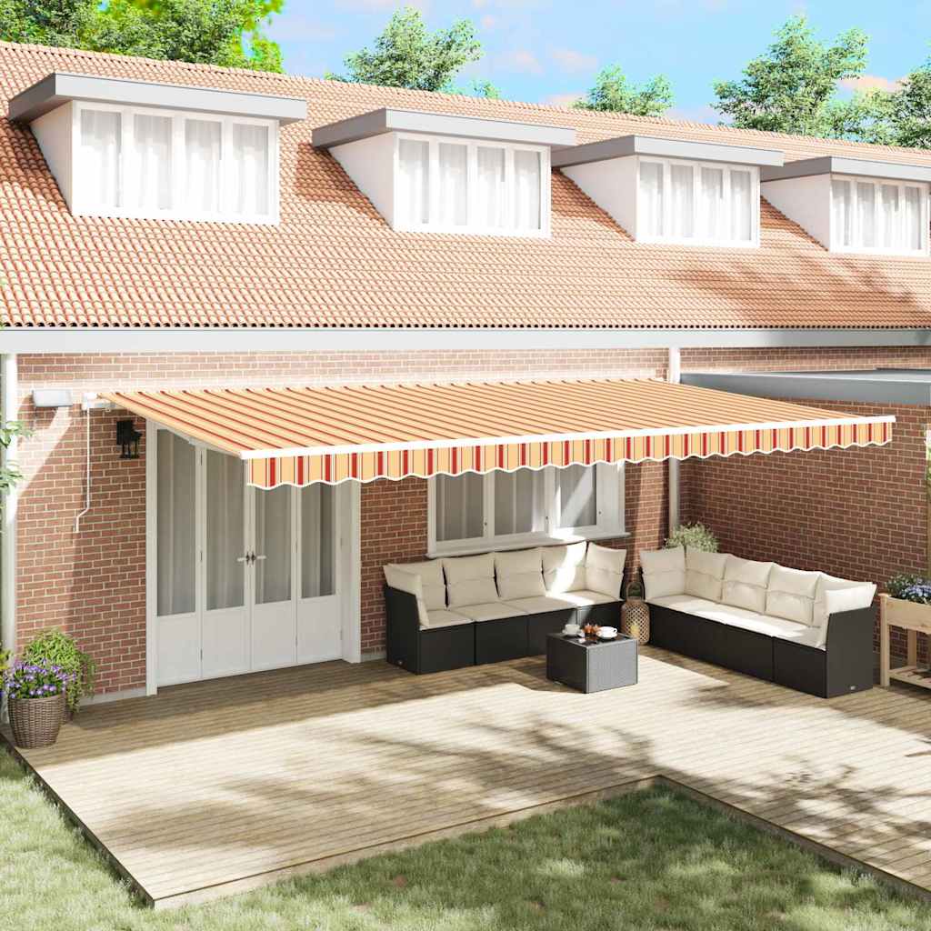 Varikatus with Kollane ja oranž 600 × 350 cm kollane ja oranž