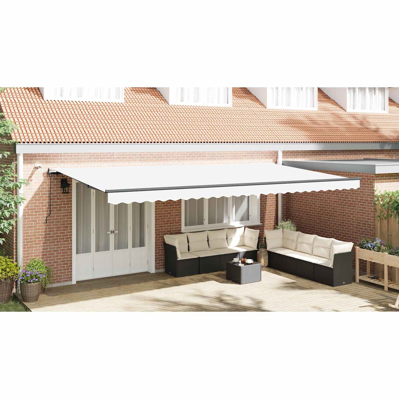 Luifeldoek Wit 600 × 350 cm Polyester image 13