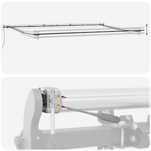 Plátno pro markýzu s Červená 600 × 350 cm Polyester - obrázek 14