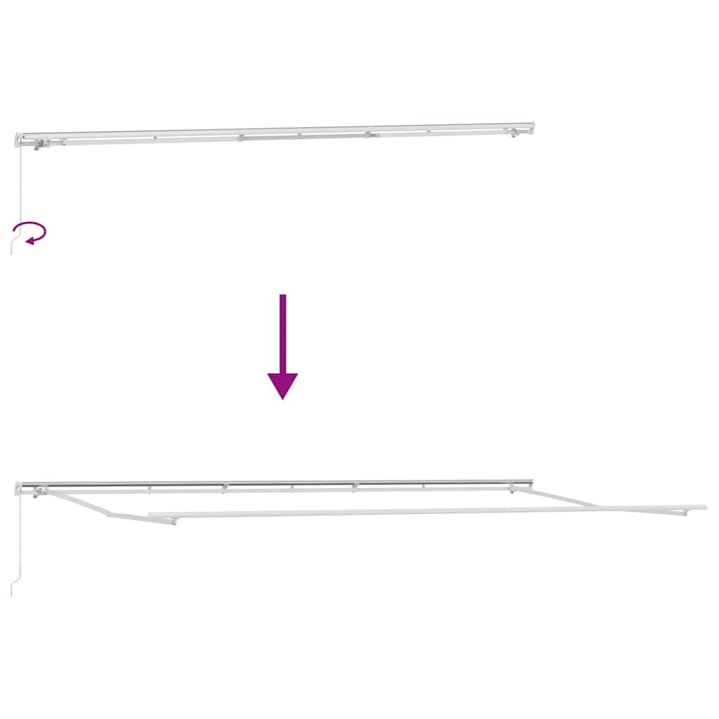 Inklapbaar Zonnescherm Multikleur 600 × 350 cm image 9