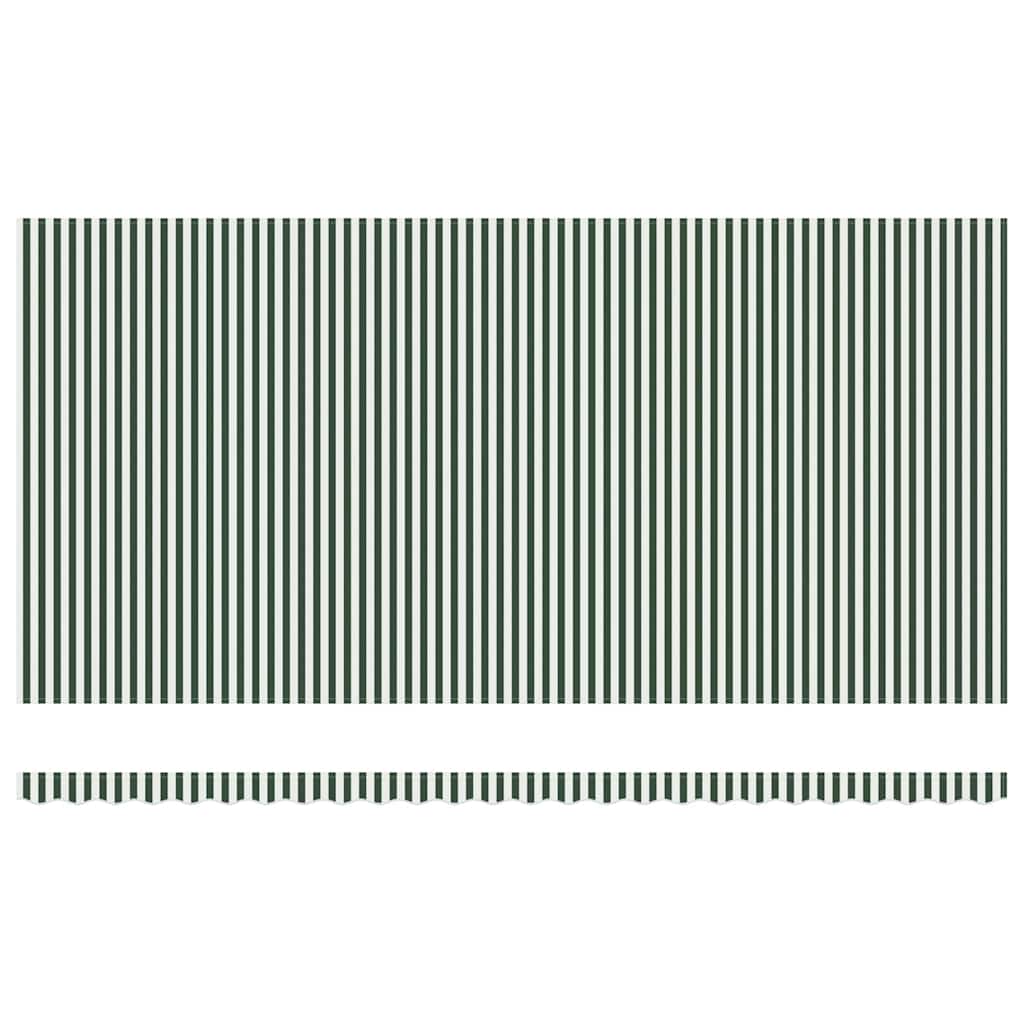 Uitschuifbare luifel Groen en Wit 600 × 350 cm image 7