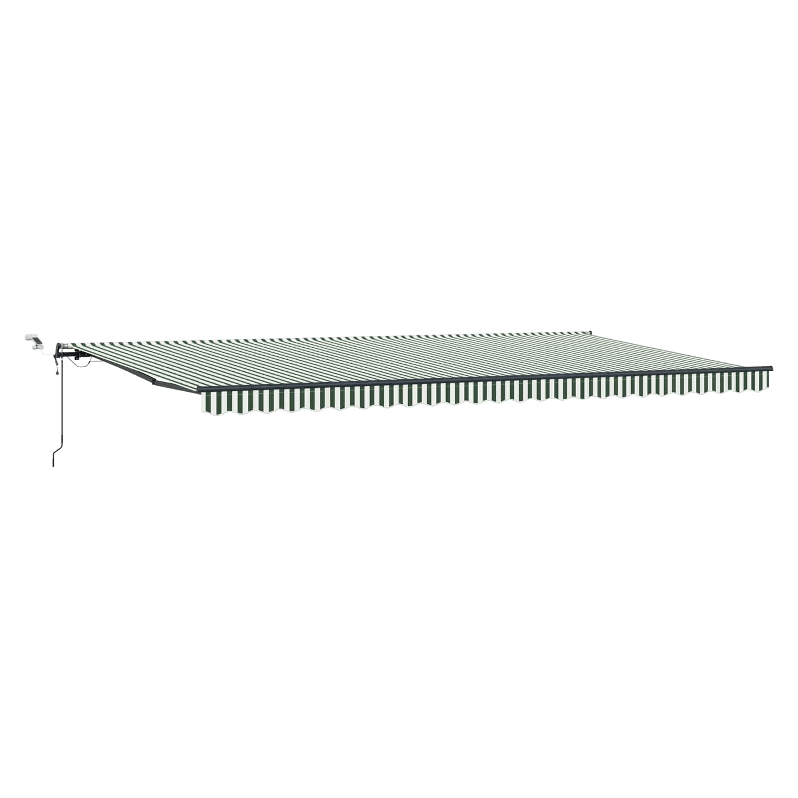 Luifeldoek Groen en Wit 600 x 350 x 165 cm Polyester image 2