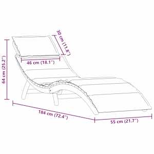 Zahradní lehátko 2 ks Masivní akátové dřevo Taupe - obrázek 13