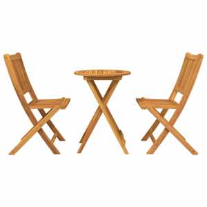 Zahradní bistro set 3 pcs Hnědá Masivní akátové dřevo - obrázek 7