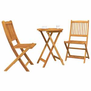 Zahradní bistro set 3 pcs Hnědá Masivní akátové dřevo - obrázek 3