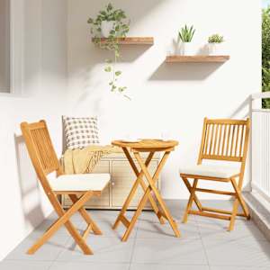 Vrtnik Bistro Set 3 pcs Rjava Masiven les akacije