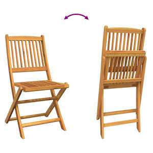 Zahradní bistro set 3 pcs Hnědá Masivní akátové dřevo - obrázek 13