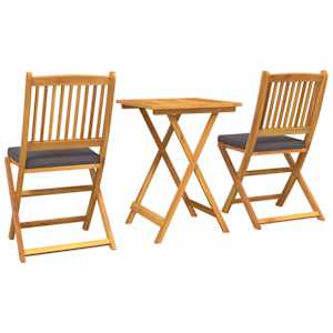 Zahradní bistro set 3 pcs Hnědá Masivní akátové dřevo - obrázek 8