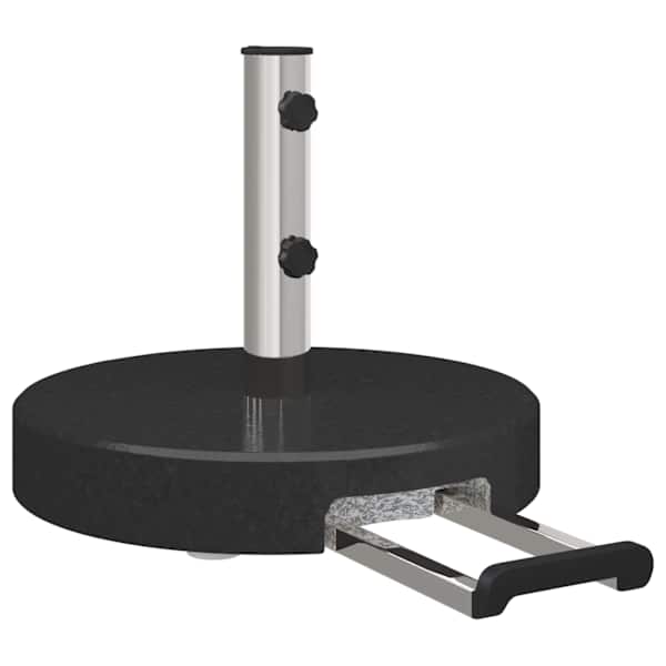 vidaXL P&auml;ikesevarju jalg Must &Oslash; 45 x 37.5 cm Graniit