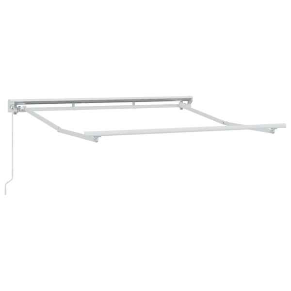 vidaXL Kailastud raam Reguleeritav Valge 2,5 x 2 m Teras