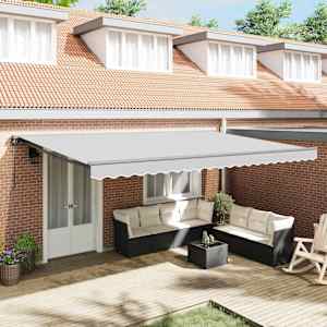 Okvir tende Prilagodljiva Antracit 4,5 × 3 m Jeklo