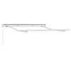 vidaXL Kailastud raam Valge 2,5 x 2 m Metall