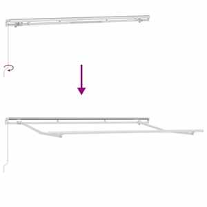 Rám markýzy Bílá 3,5 x 2 m kov - obrázek 9