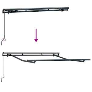 Rám markýzy Antracit 2,5 x 2 m kov - obrázek 9