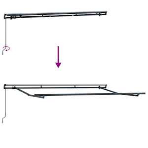 Rám markýzy Antracit 3,5 x 2 m kov - obrázek 9