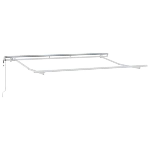 vidaXL Kailastud raam Valge 3,5 x 2 m Metall