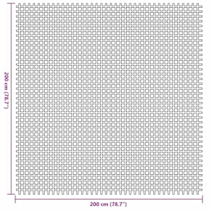 Koberce do stanu Modrá 200 x 200 cm Polyester - obrázek 7