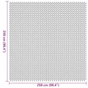Koberce do stanu Zelená 250 x 250 cm Polyester - obrázek 7