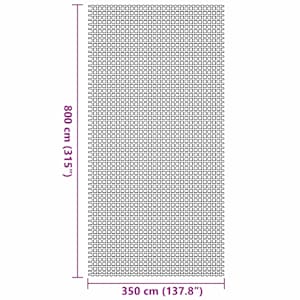 Koberce do stanu Zelená 800 x 350 cm Polyester - obrázek 7