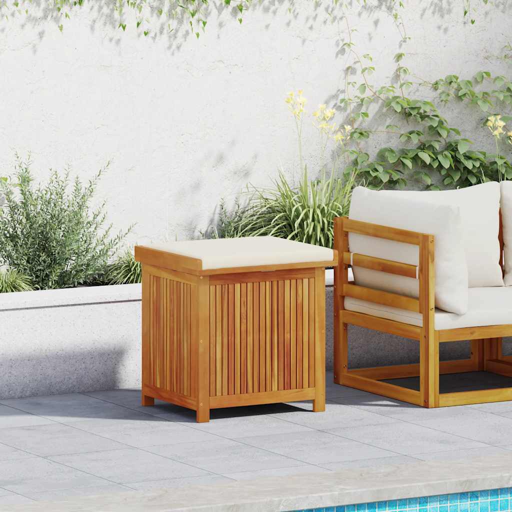 vidaXL Cutie de perne de exterior 60x50x61 cm din lemn masiv de salcâm