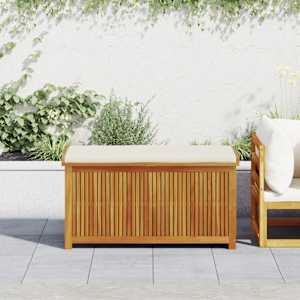 Venkovní box na polštáře 113x50x60,5 cm Masivní dřevo akácie - obrázek 3