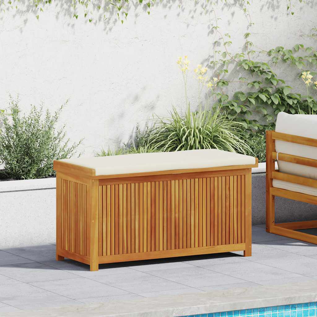 vidaXL Outdoor-Kissenbox 113x50x60,5 cm Massivholz Akazie