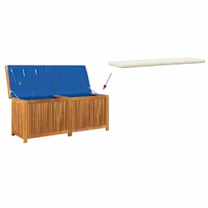 Venkovní box na polštáře 150x50x60,5 cm masivní dřevo akácie - obrázek 8
