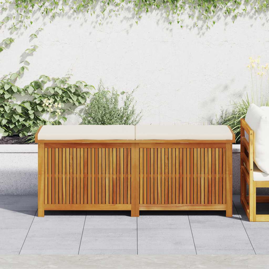 vidaXL Outdoor-Kissenbox 150x50x60,5 cm Massivholz Akazie