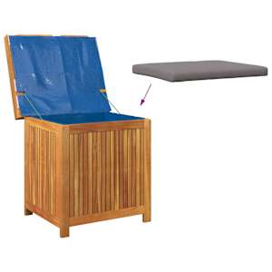 Venkovní box na polštáře 60x50x61 cm Masivní dřevo Akácie - obrázek 8