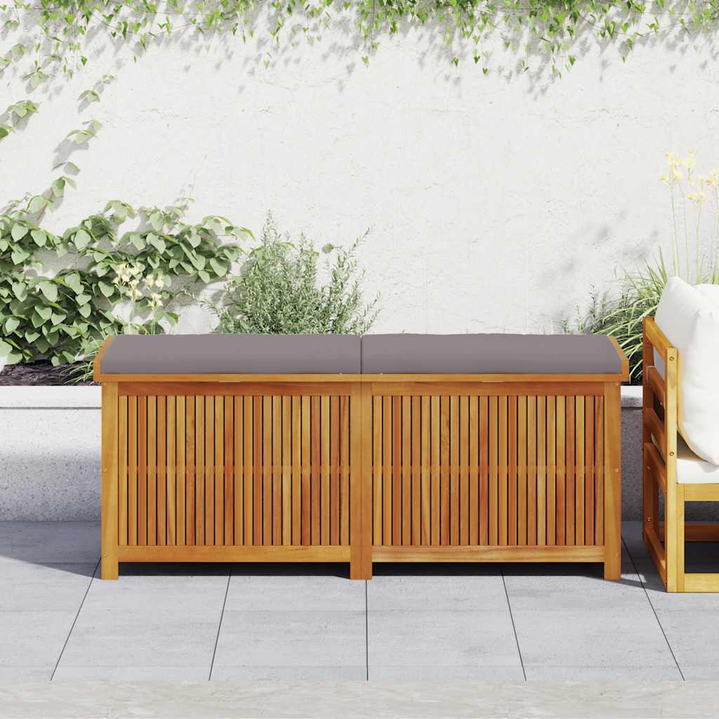 vidaXL Outdoor-Kissenbox 150x50x60,5 cm Massivholz Akazie