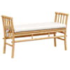 vidaXL Aiapink 2 -Seater 110 x 38 x 65 cm Bambus Pruun Ristk&uuml;lik