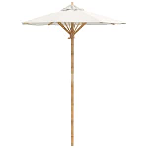 vidaXL Aedapara &Oslash; 150 x 210 cm Bambus &Uuml;mmargune Kreemvalge