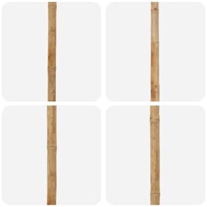 Zahradní slunečník Tmavě šedá Ø 270 x 260 cm bambus - obrázek 5