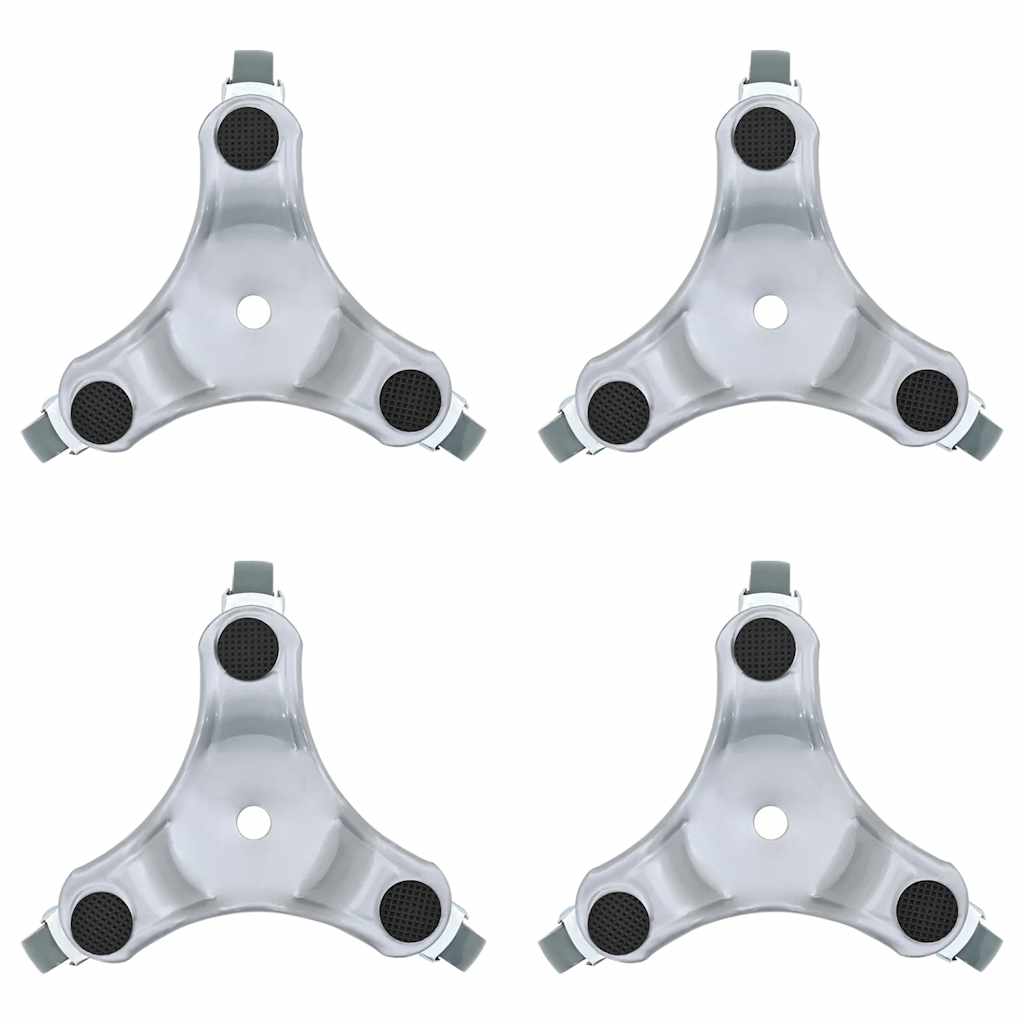 vidaXL Role pentru mobilă, 4 buc., 16x14,5x5,5 cm, oțel, 180 kg