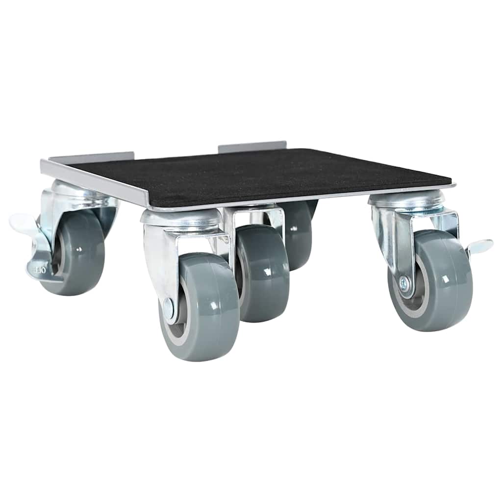 vidaXL Role pentru mobilă, 4 buc., cu dispozitiv de ridicare, 17,5x16x7,5 cm, oțel, 1600 kg