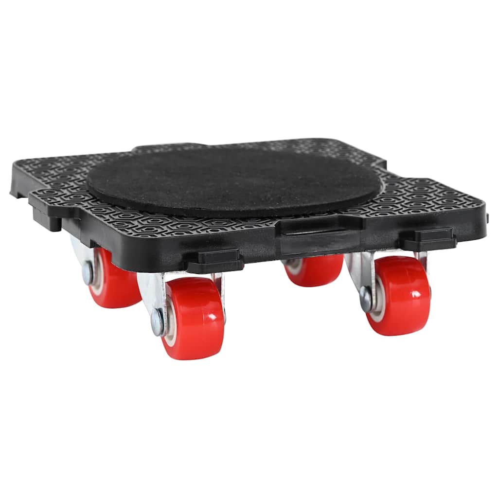 vidaXL Role pentru mobilă, 4 buc., cu dispozitiv de ridicare, negre, 13,5x13,5x4,2 cm, 300 kg