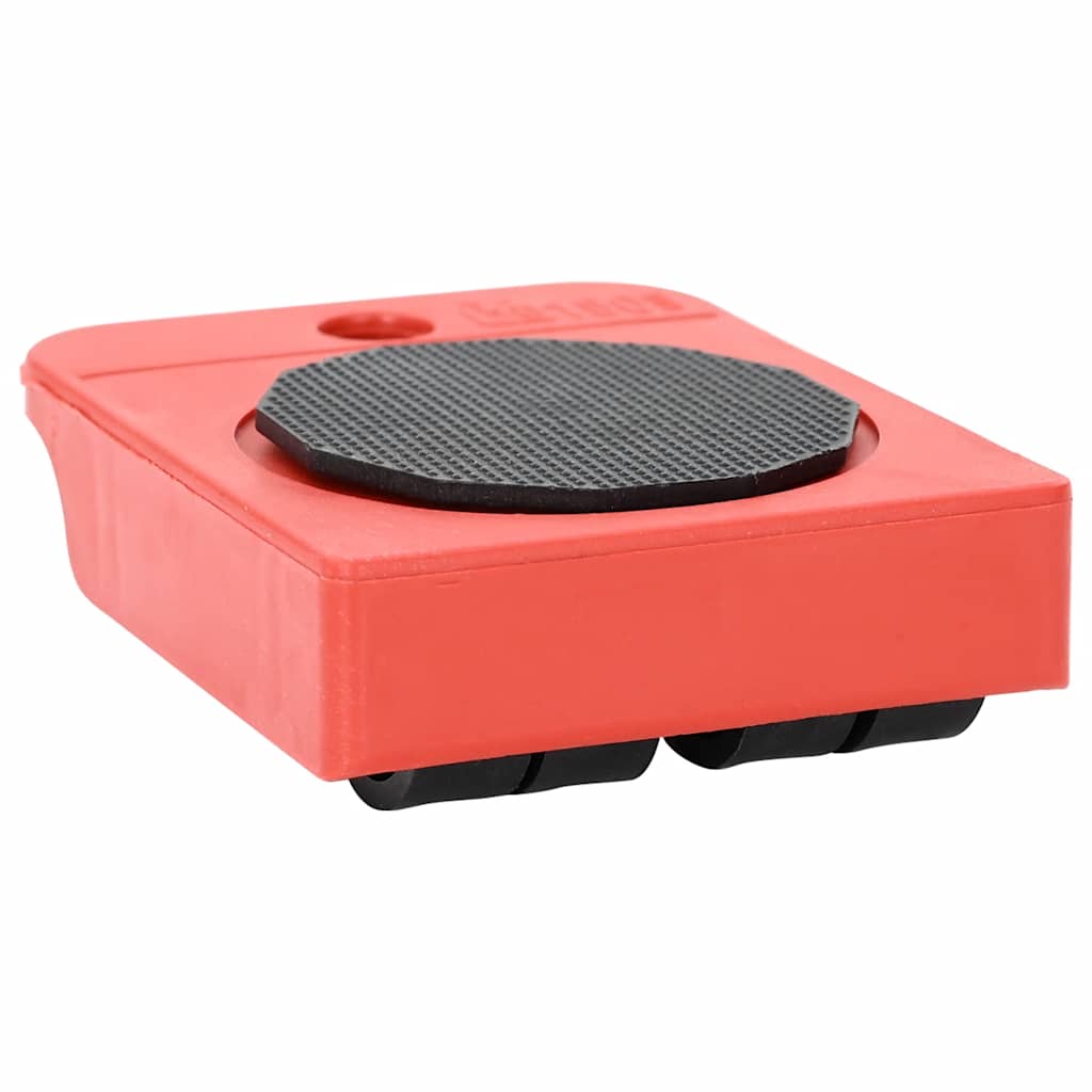 vidaXL Role pentru mobilă, 8 buc., cu dispozitive de ridicare, roșii, 9,8x7,5x3 cm, 150 kg