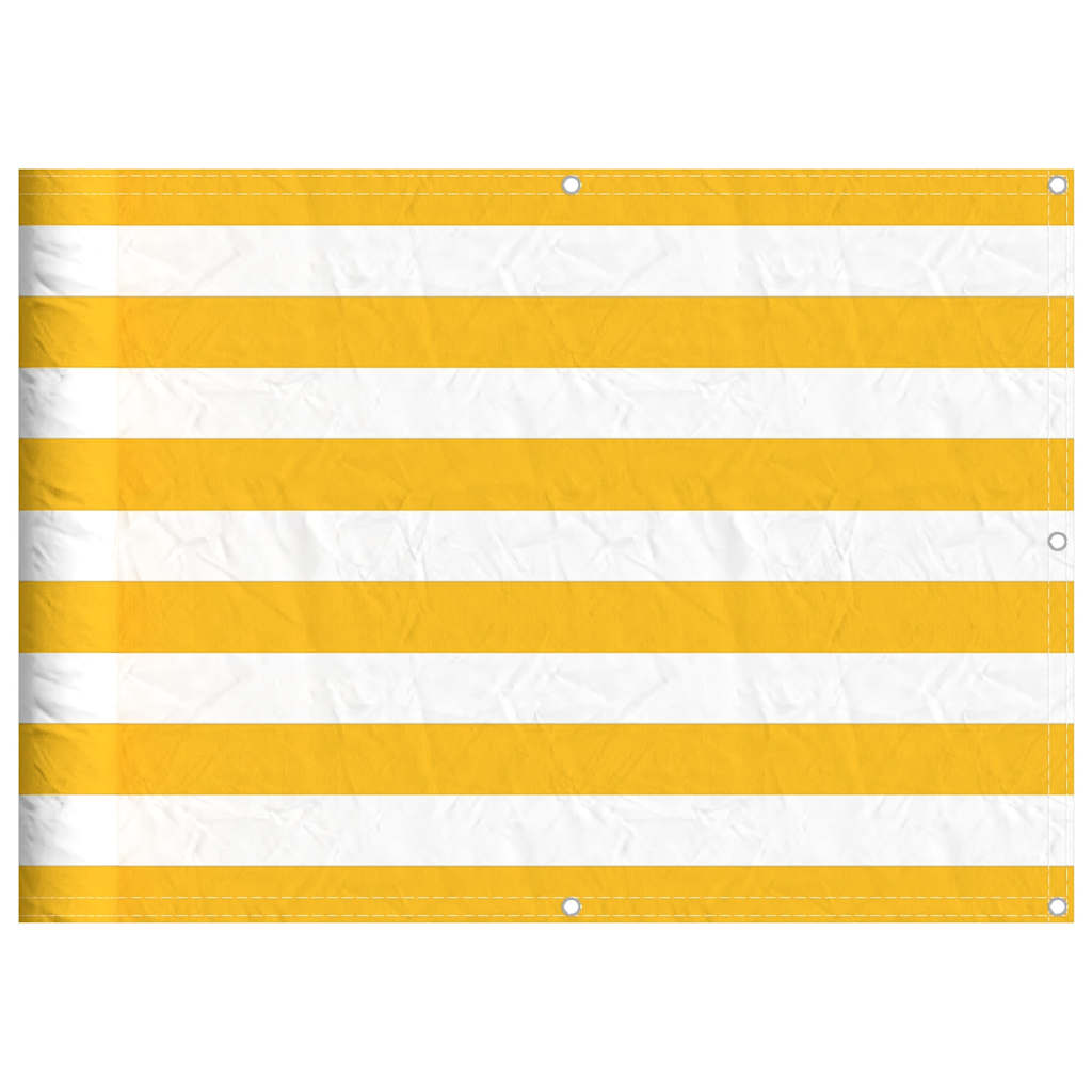 Thumbnail - vidaXL Balkon-Sichtschutz Gelb und Weiß Gestreift 75x800 cm